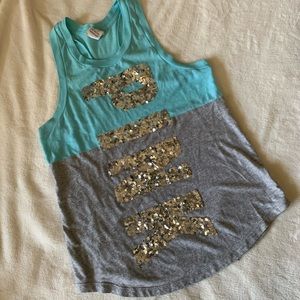 Victoria’s Secret PINKracer back tank with sequin